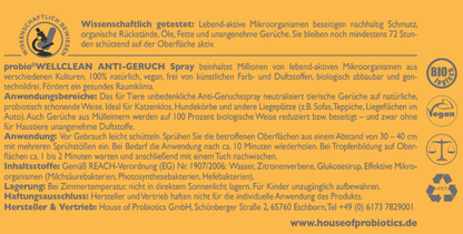 NEU !!! 2er-Set probiotischer ANTI-GERUCH Spray gegen tierische Gerüche (sofort anwendbar, 500ml + 5-fach-Konzentrat, 500ml, ergeben 3 Liter probiotischen ANTI-GERUCH Spray)