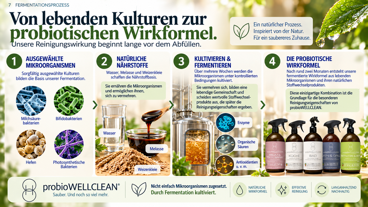 Spar-Set: probiotischer BODEN Reiniger (30-fach-Konzentrat, 1 Liter) + 1 Flasche RAUM & TEXTILSPRAY