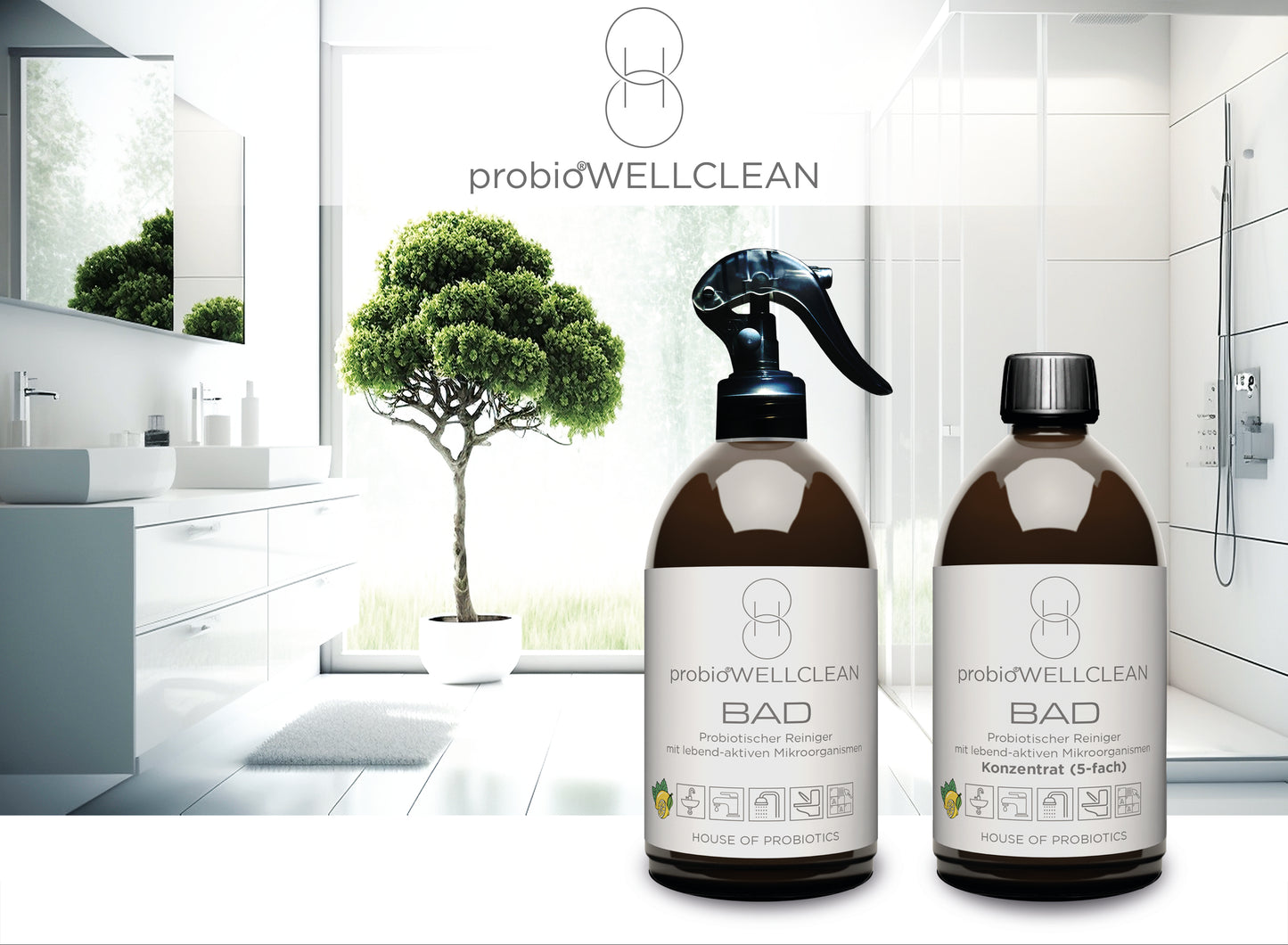 3er TEST-Set zum Spar-Preis: probiotische Reiniger für KÜCHE und BAD sowie ein RAUM & TEXTILSPRAY (3 Flaschen x 500ml, jeweils mit Mikro-Sprühkopf, sofort anwendbar))