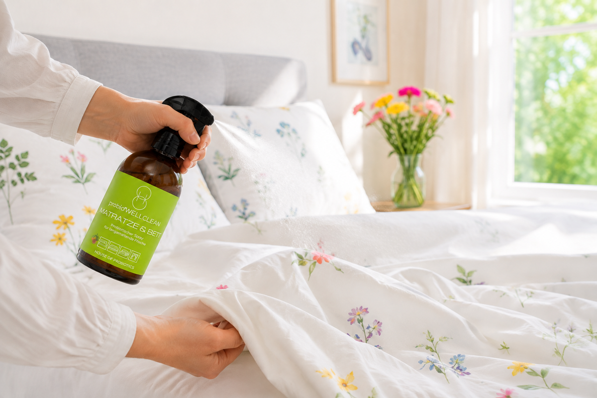 NEU: 2er-Set probiotischer MATRATZE & BETT Frischespray (sofort anwendbar, 500ml + 5-fach-Konzentrat, ergeben 3 Liter!)
